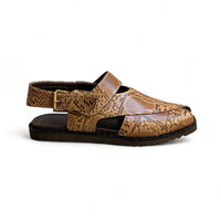 Handmade Musroon Embosed Peshawari Chapal-On607