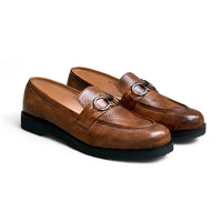 Chunky Brown Loafers-On824