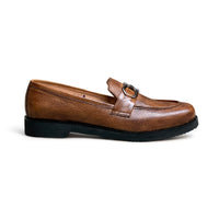 Chunky Brown Loafers-On824