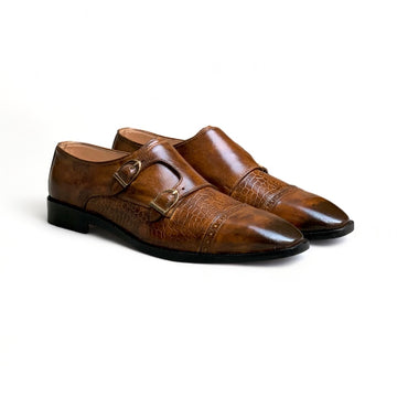 Double Monk Shoes-On825