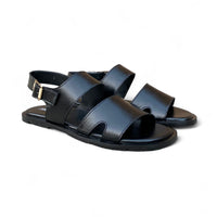 Handmade Black-Strap Sandal-On305