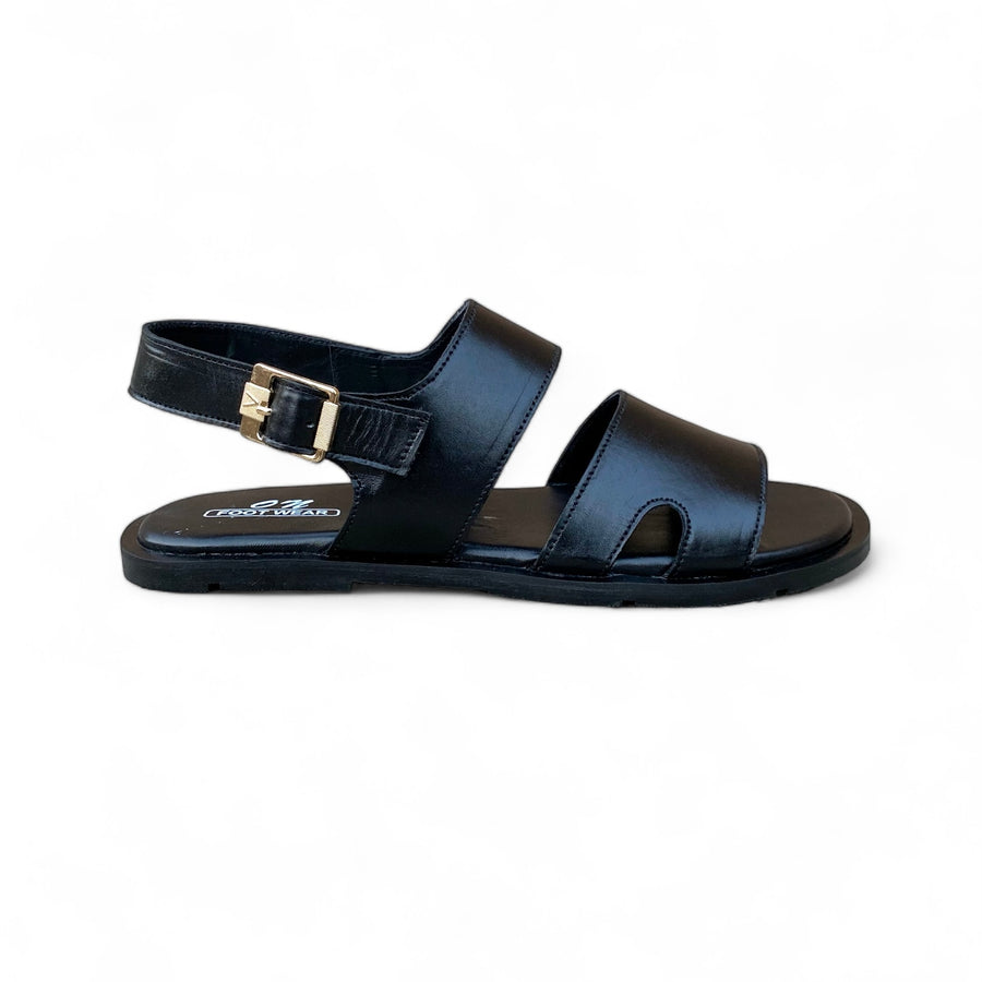 Handmade Black-Strap Sandal-On305